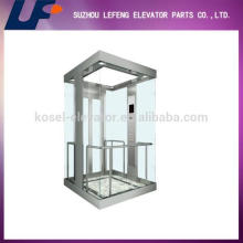 Зеркало из нержавеющей стали Пассажирский лифт / панорамный лифт с ламинированным стеклом